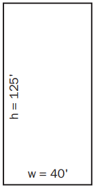 An image showing how to calculate the area of a rectangle.