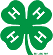 The 4-H Clover logo in green