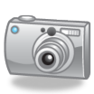 A cartoon image of a camera