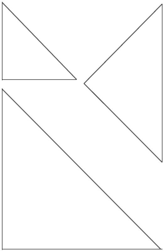 Triangle shape patterns for quilting