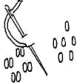 A black and white image of a seeding stitch